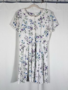 Vintage Ms. Conduct Floral Button Up Mini Dress